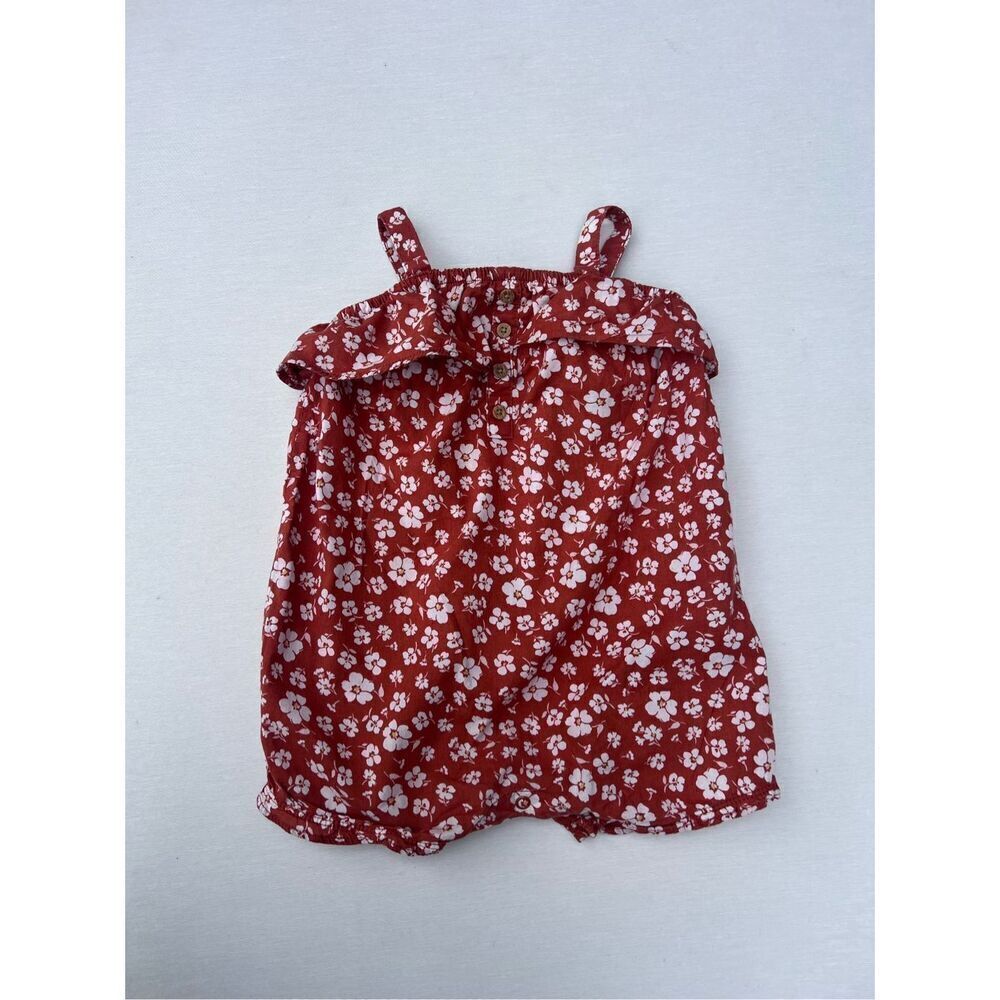 Carters Baby Girl Floral Ruffle Romper sz 18 months - Picture 2 of 6